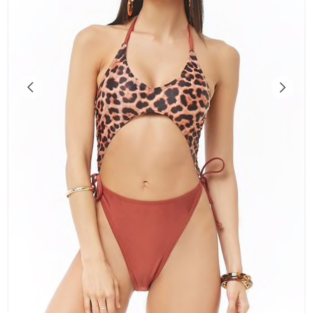 South Beach London Patternblock Cutout One-Piece